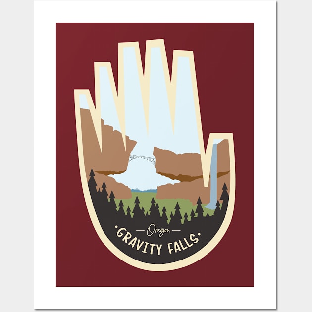 Gravity Falls Oregon Wall Art by Batg1rl